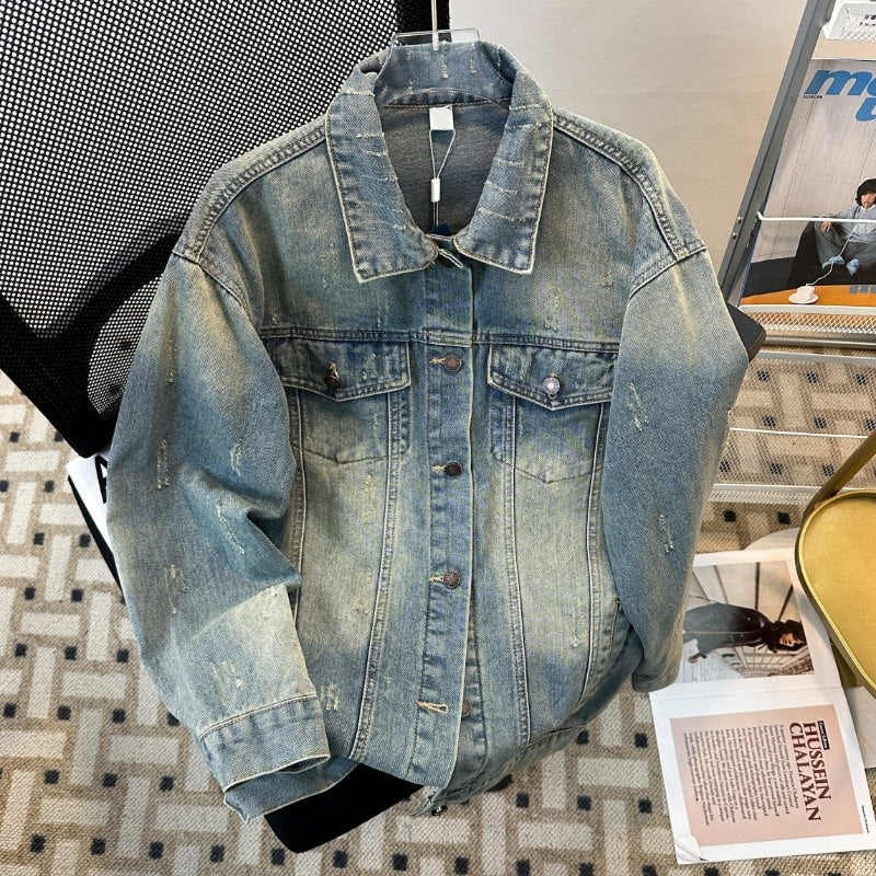 Workwear denim jacket men's spring and autumn new style